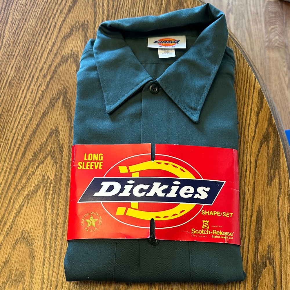 Dickies Men's Dark Green Long Sleeve Shirt
